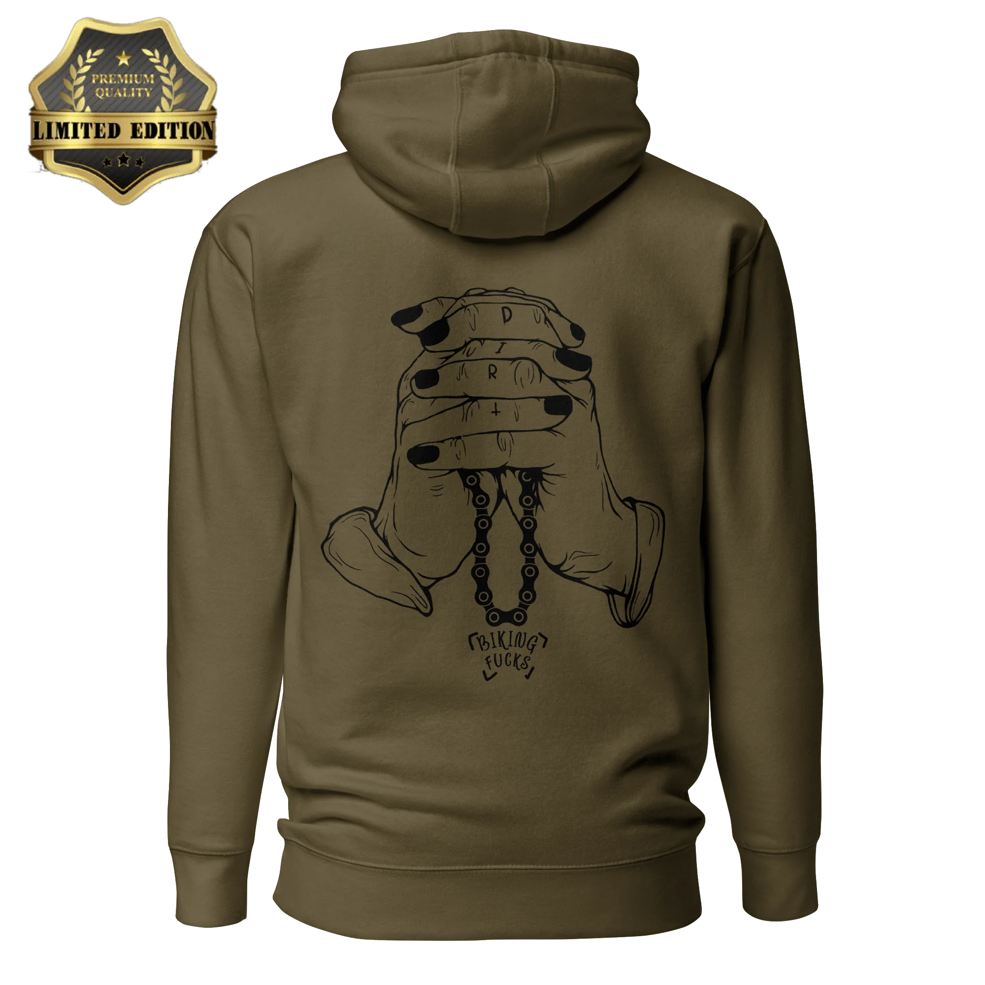 Biking Fucks Hoodie - Image 5