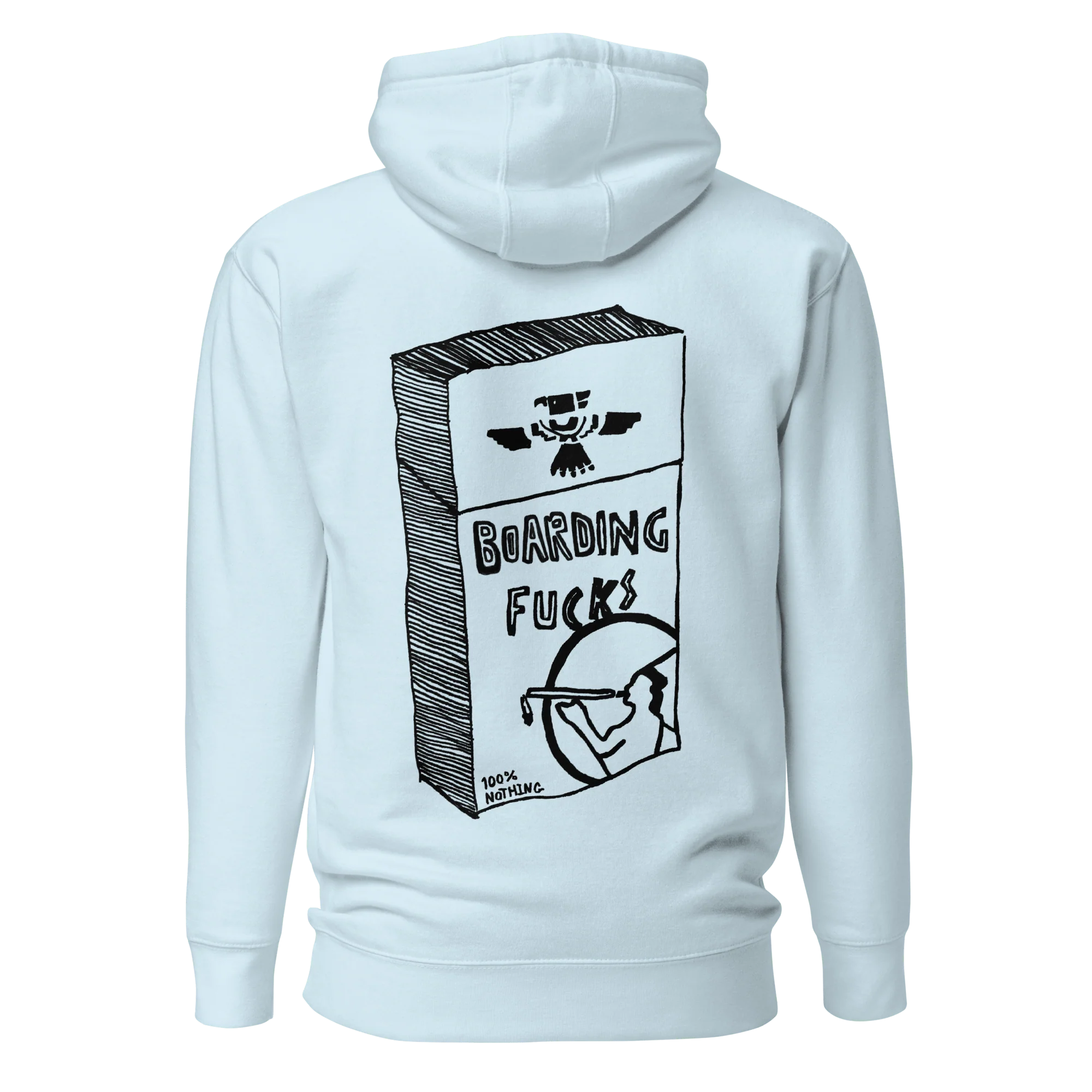 Boarding Fucks Hoodie - Cig Pack - Image 6