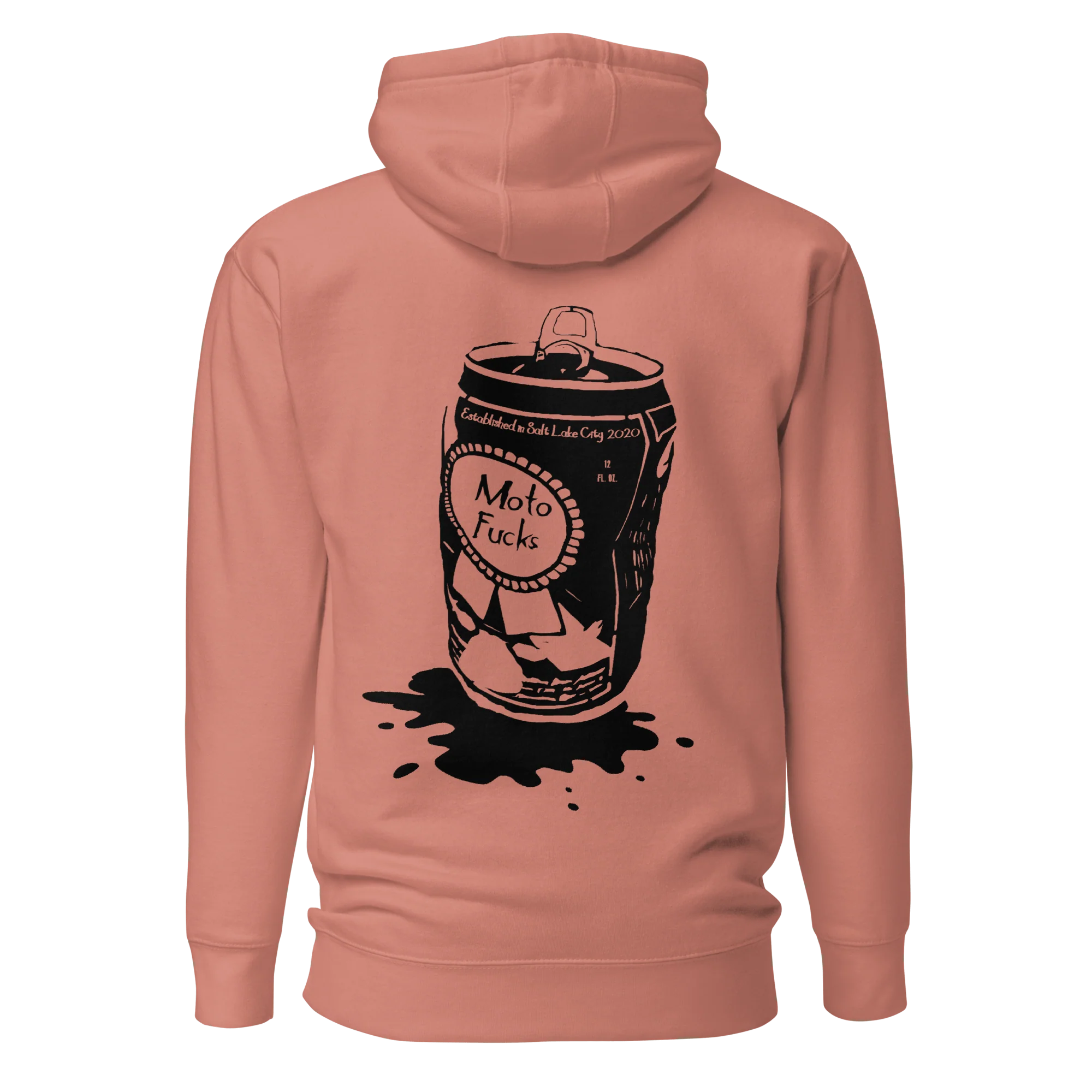 Moto Fucks Hoodie - Beer Can - Image 4