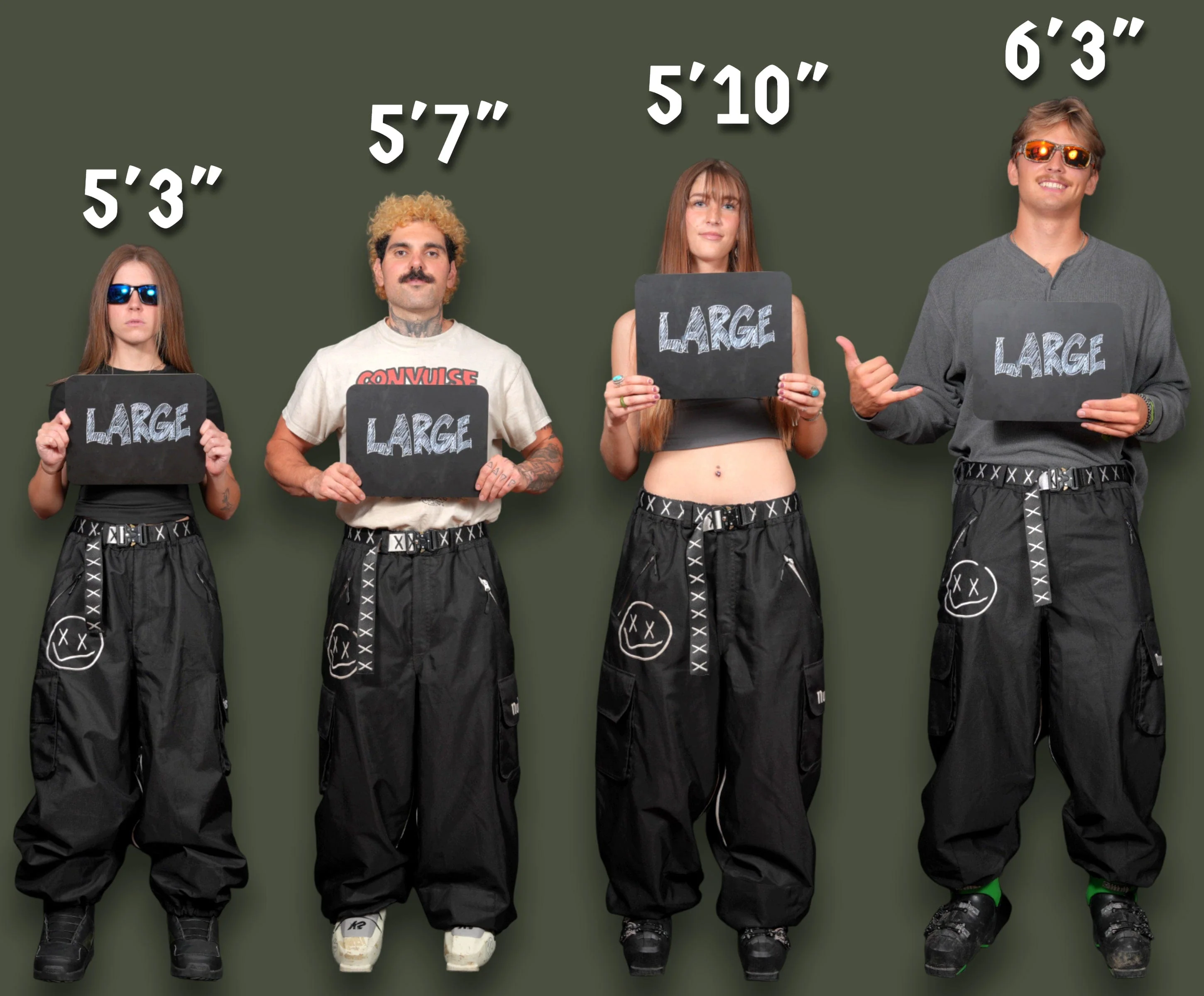 Slacker Baggy Snow Bib: Tree Camo - Image 13