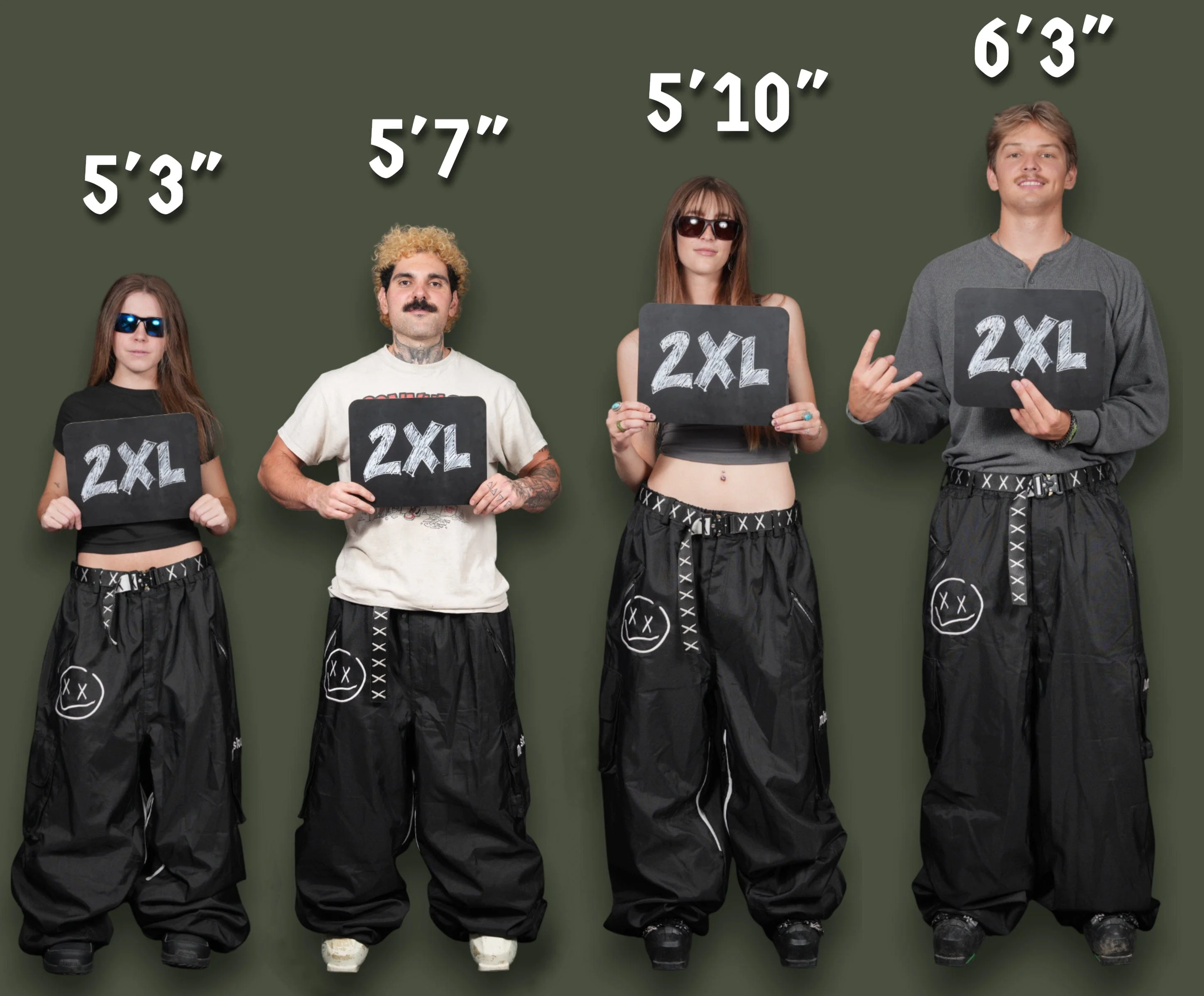 Slacker Baggy Snow Bib: Tree Camo - Image 15