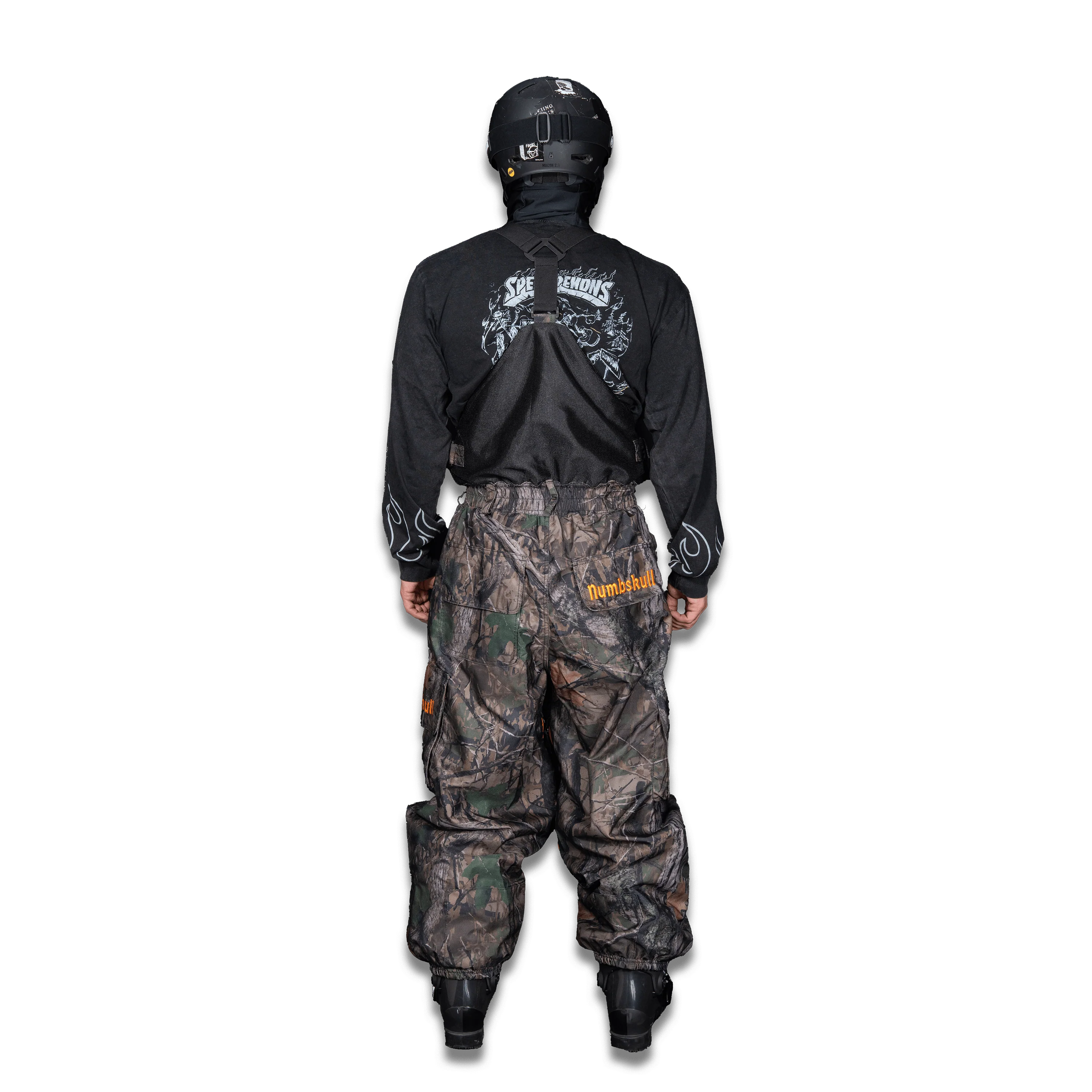 Slacker Baggy Snow Bib: Tree Camo - Image 3